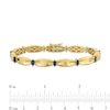 Thumbnail Image 2 of Eternally Bonded Marquise-Cut Blue Sapphire Station Cinch Line Bracelet in 10K Gold - 7.25&quot;