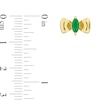 Thumbnail Image 3 of Eternally Bonded Marquise-Cut Emerald Bow Stud Earrings in 10K Gold
