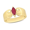 Thumbnail Image 0 of Eternally Bonded Marquise-Cut Ruby Solitaire Ring in 10K Gold