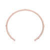 Thumbnail Image 3 of 1 CT. T.W. Black Diamond Station Beaded Cuff in Sterling Silver with 14K Rose Gold Plate - 8.0"