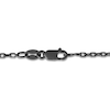 Thumbnail Image 4 of Men's 1/3 CT. T.W. Black Diamond Short Cross Pendant in Oxidized Black Sterling Silver - 24"