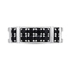 Thumbnail Image 2 of 1 CT. T.W. Black Diamond Collar Double Row Band in Sterling Silver