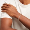 Thumbnail Image 2 of 4.6mm Diamond-Cut Figaro Chain Bracelet in Solid 14K Tri-Tone Gold - 8.5"