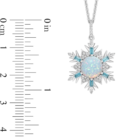 Collectorâs Edition Enchanted Disney Frozen 10th Anniversary Snowflake Pendant in Sterling Silver