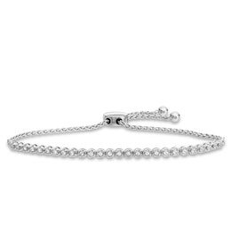 1/4 CT. T.W. Diamond Miracle Bolo Bracelet in Sterling Silver - 9.75"