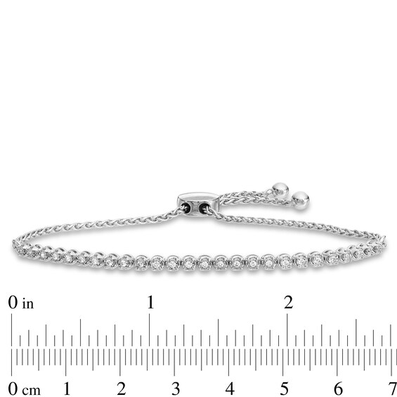 1/4 CT. T.w. Diamond Miracle Bolo Bracelet in Sterling Silver - 9.75"