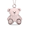 Thumbnail Image 2 of Engravable Birth Stats Teddy Bear Pendant in 10K White, Yellow or Rose Gold (5 Lines)