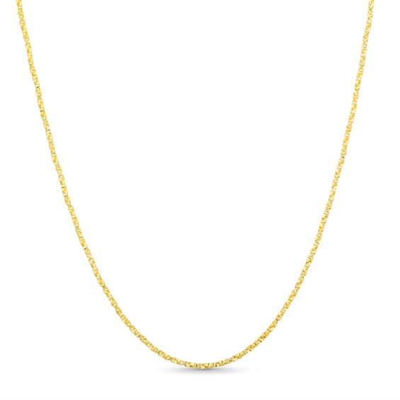 1.1mm Box Chain Necklace in Solid 14K Gold - 18"