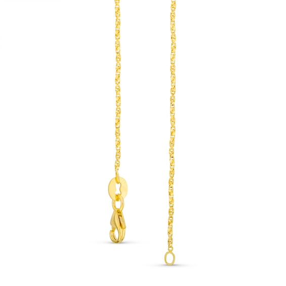 1.1mm Box Chain Necklace in Solid 14K Gold - 18"