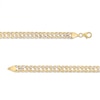 Thumbnail Image 2 of Hollow 7.0mm Diamond-Cut Chain Bracelet in 14K Gold - 7.5”