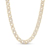 Thumbnail Image 0 of Hollow 7.0mm Diamond-Cut Chain Necklace in 14K Gold - 18”