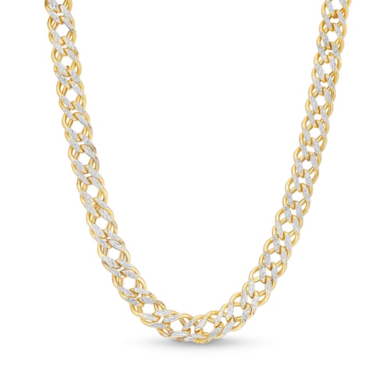 7.0mm Diamond-Cut Chain Necklace in Hollow 14K Gold - 18â
