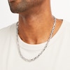 Thumbnail Image 1 of Vera Wang Men 6.8mm Anchor Chain Necklace in Sterling Silver - 22"