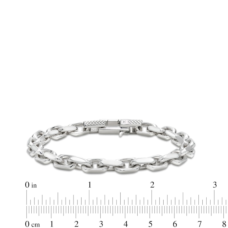 Vera Wang Men 6.8mm Anchor Chain Bracelet in Sterling Silver - 8.5"