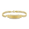 Thumbnail Image 1 of Eternally Bonded Men's 1/3 CT. T.W. Diamond Outline I.D. Curb Chain Bracelet in 14K Two-Tone Gold