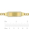 Thumbnail Image 2 of Eternally Bonded Men's 1/3 CT. T.W. Diamond Outline I.D. Curb Chain Bracelet in 14K Two-Tone Gold