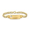 Thumbnail Image 1 of Eternally Bonded 1/5 CT. Diamond Bottle with Cap I.D. Curb Chain Bracelet in 14K Gold