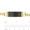 Thumbnail Image 2 of Eternally Bonded 1-5/8 CT. T.W. Black Diamond I.D. Curb Chain Bracelet in 14K Gold