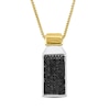 Thumbnail Image 0 of Eternally Bonded Men's 1-1/2 CT. T.W. Black Diamond Rectangle Bottle with Cap Pendant in 14K Two-Tone Gold