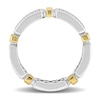 Thumbnail Image 3 of Eternally Bonded Men's 1 CT. T.W. Diamond Collar Station Band in 14K Two-Tone Gold