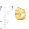 Thumbnail Image 2 of 10.0mm Wide Hoop Earrings in Hollow 14K Gold