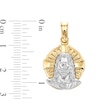 Thumbnail Image 2 of Jesus Portrait Charm in Solid 14K Two-Tone Gold