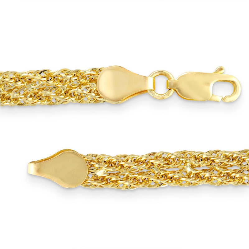 Main Image 3 of Braided 2.4mm Rope Chain Necklace in Hollow 14K Gold - 18"