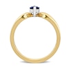 Thumbnail Image 3 of Eternally Bonded Marquise-Cut Blue Sapphire Solitaire Ring in 10K Gold