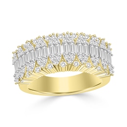 1 CT. T.W. Multi-Diamond Band in 14K Gold