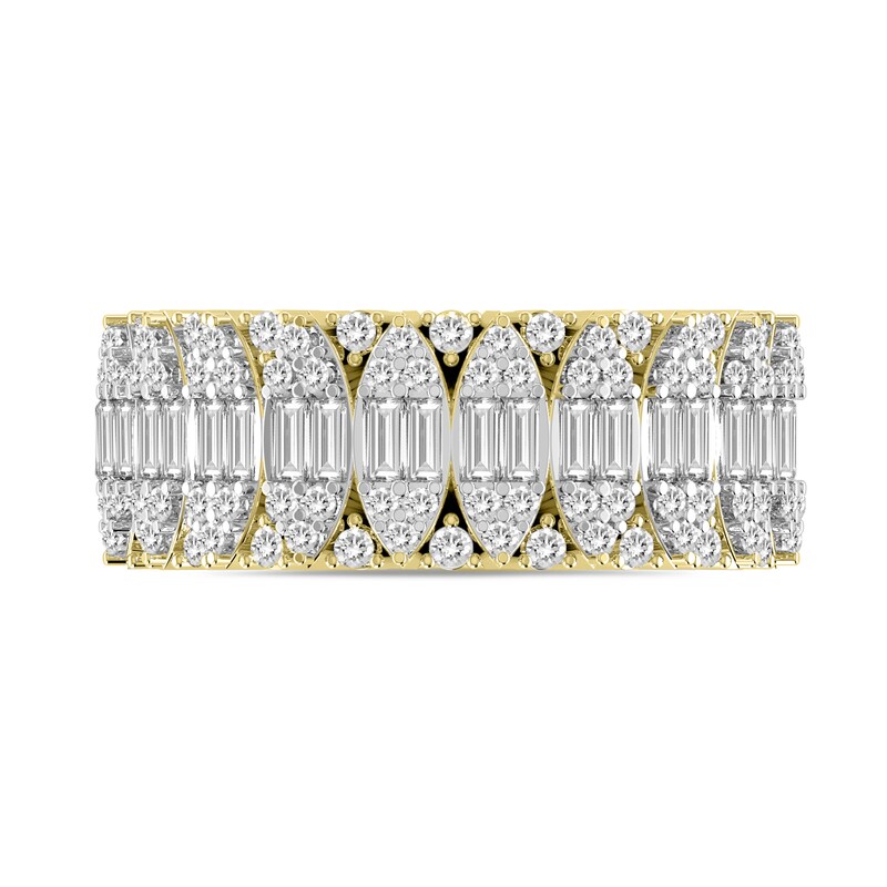 Main Image 3 of 1 CT. T.W. Multi-Diamond Band in 14K Gold