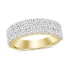 Thumbnail Image 1 of 2-1/2 CT. T.W. Diamond Triple Row Band in 10K Gold