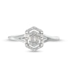 Thumbnail Image 4 of 1/5 CT. T.W. Multi-Diamond Hexagon Open Frame Ring in 10K White Gold