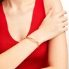 Thumbnail Image 2 of Hollow 3.8mm Tube Bangle Bracelet in 14K Gold - 7.25"