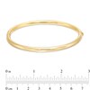 Thumbnail Image 3 of Hollow 3.8mm Tube Bangle Bracelet in 14K Gold - 7.25"