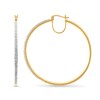 Thumbnail Image 2 of 1 CT. T.W. Diamond 2.0mm Hoop Earrings in 10K Gold