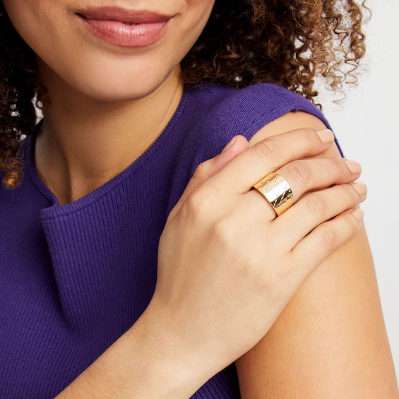 Grooved Multi-Row Band in 10K Gold - Size 7