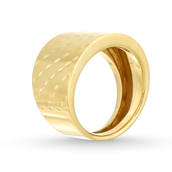 Grooved Multi-Row Band in 10K Gold - Size 7