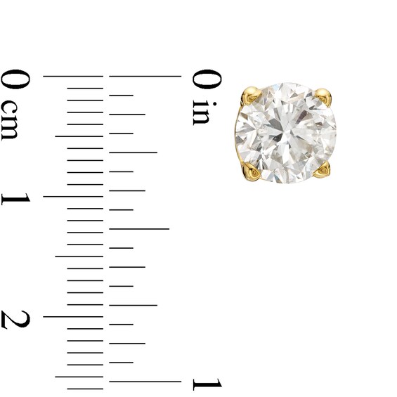 1/2 CT. T.w. Diamond Solitaire Stud Earrings in 10K Gold (J/I3)