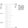 Thumbnail Image 3 of 1/2 CT. T.W. Diamond Solitaire Stud Earrings in 10K White Gold (J/I3)