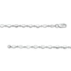 Thumbnail Image 3 of 3/8 CT. T.W. Diamond Marquise Link Necklace in Sterling Silver
