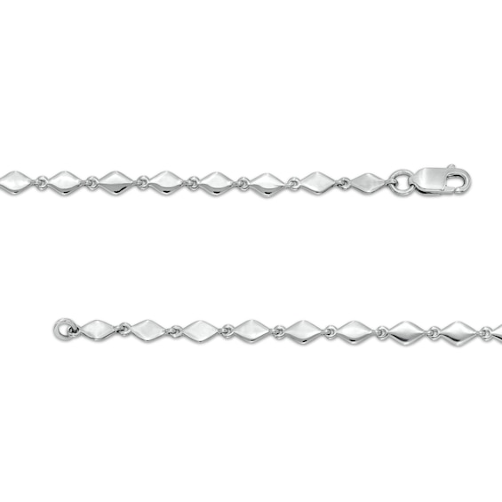 3/8 CT. T.w. Diamond Marquise Link Necklace in Sterling Silver