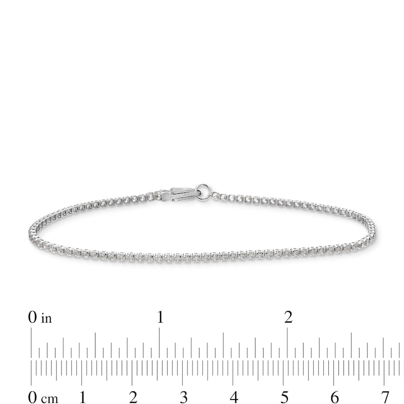 1 CT. T.W. Certified Lab-Created Diamond Tennis Bracelet in 14K White Gold (F/SI2)