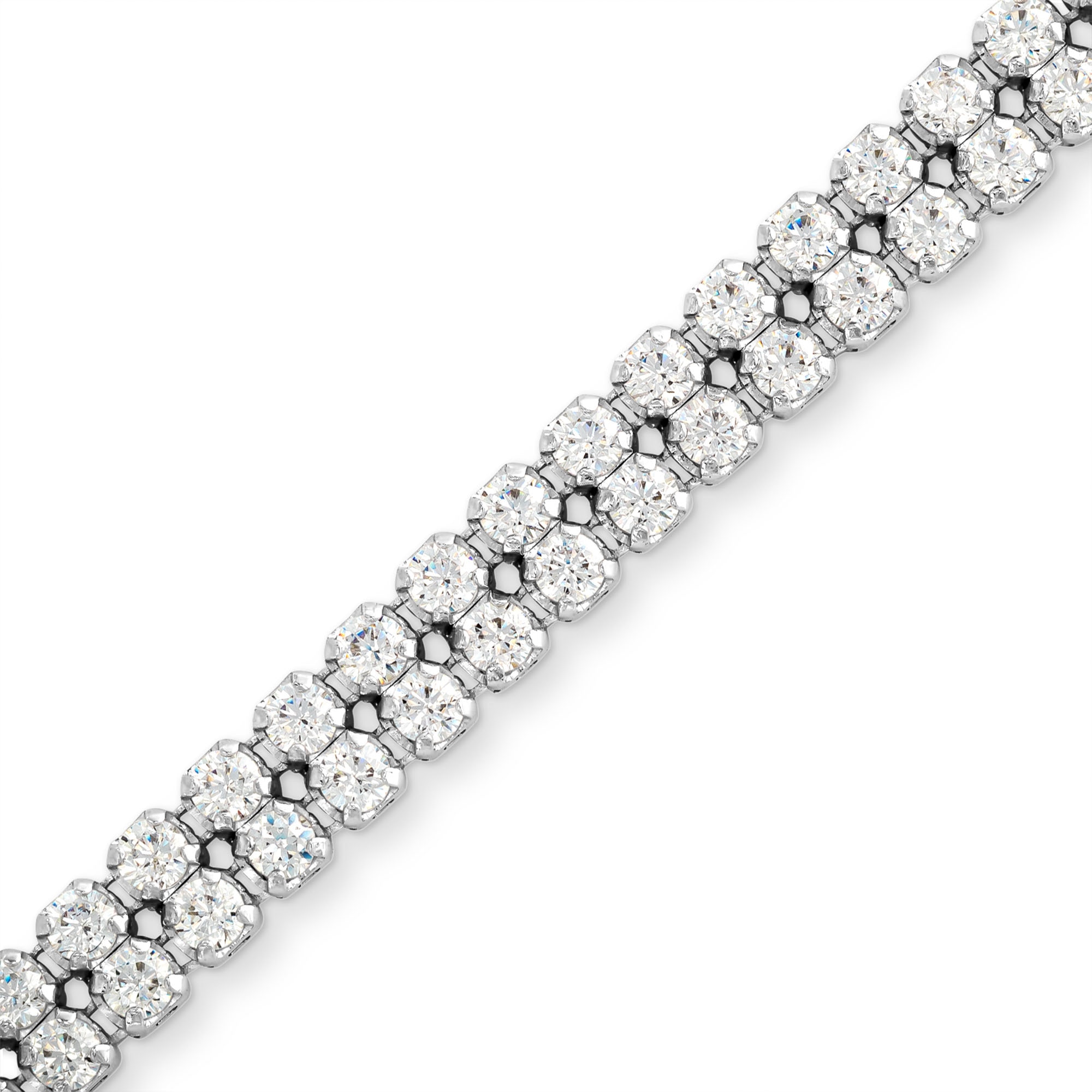 2 carat white gold lab-grown diamond tennis bracelet under 1500