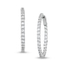 Thumbnail Image 0 of 2 CT. T.W. Diamond Inside-Out Hoop Earrings in 10K White Gold