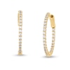 Thumbnail Image 0 of 1 CT. T.W. Diamond Inside-Out Hoop Earrings in 10K Gold