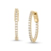 Thumbnail Image 1 of 1/2 CT. T.W. Diamond Inside-Out Hoop Earrings in 10K Gold