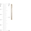 Thumbnail Image 3 of 2 CT. T.W. Diamond Inside-Out Hoop Earrings in 10K Gold