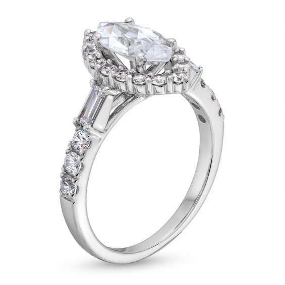 1-3/4 CT. T.w. Marquise-Cut Certified Lab-Grown Diamond Frame Engagement Ring in 14K White Gold (F/Vs2)