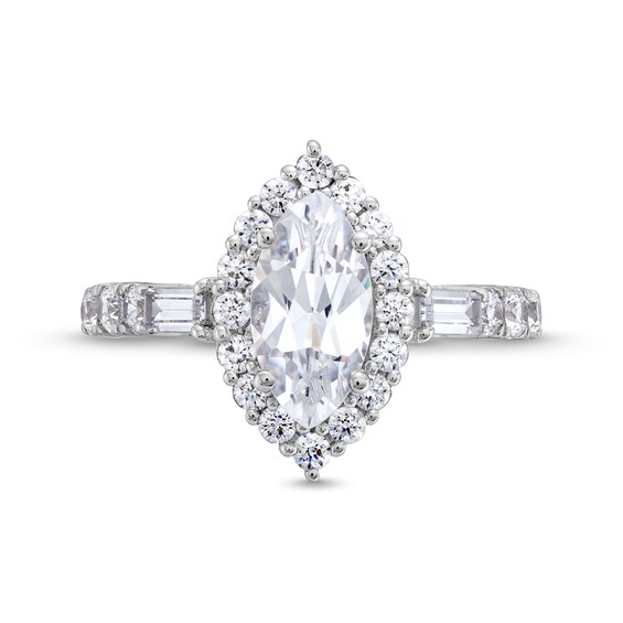 1-3/4 CT. T.w. Marquise-Cut Certified Lab-Grown Diamond Frame Engagement Ring in 14K White Gold (F/Vs2)