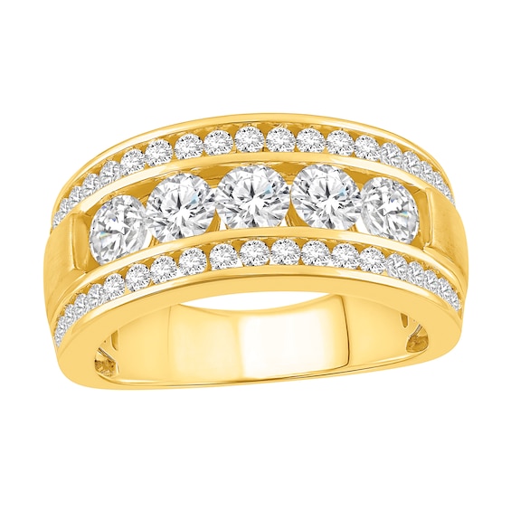 Men's 2 CT. T.W.Certified Lab-Grown Diamond Band in 14K Gold (F/Vs2)